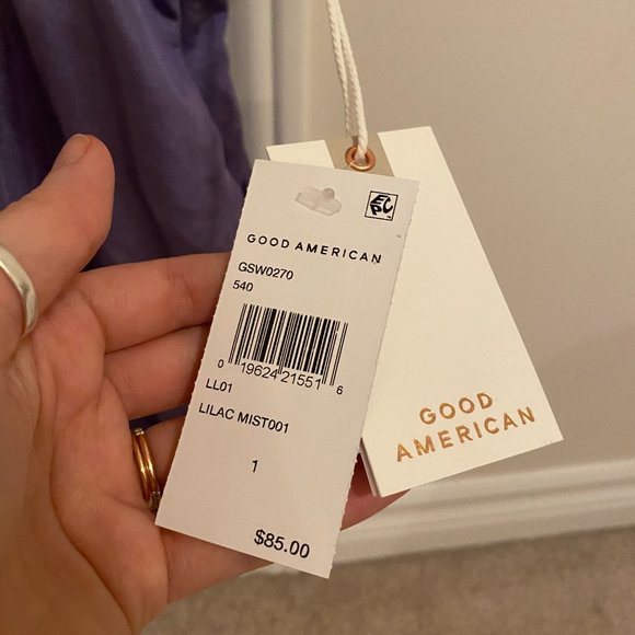 NWT GOOD AMERICAN SHINE ONE-PIECE SWIMSUIT [size small] - Picture 5 of 5